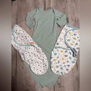 swaddle me and baby noah swaddle set size 0-3 months